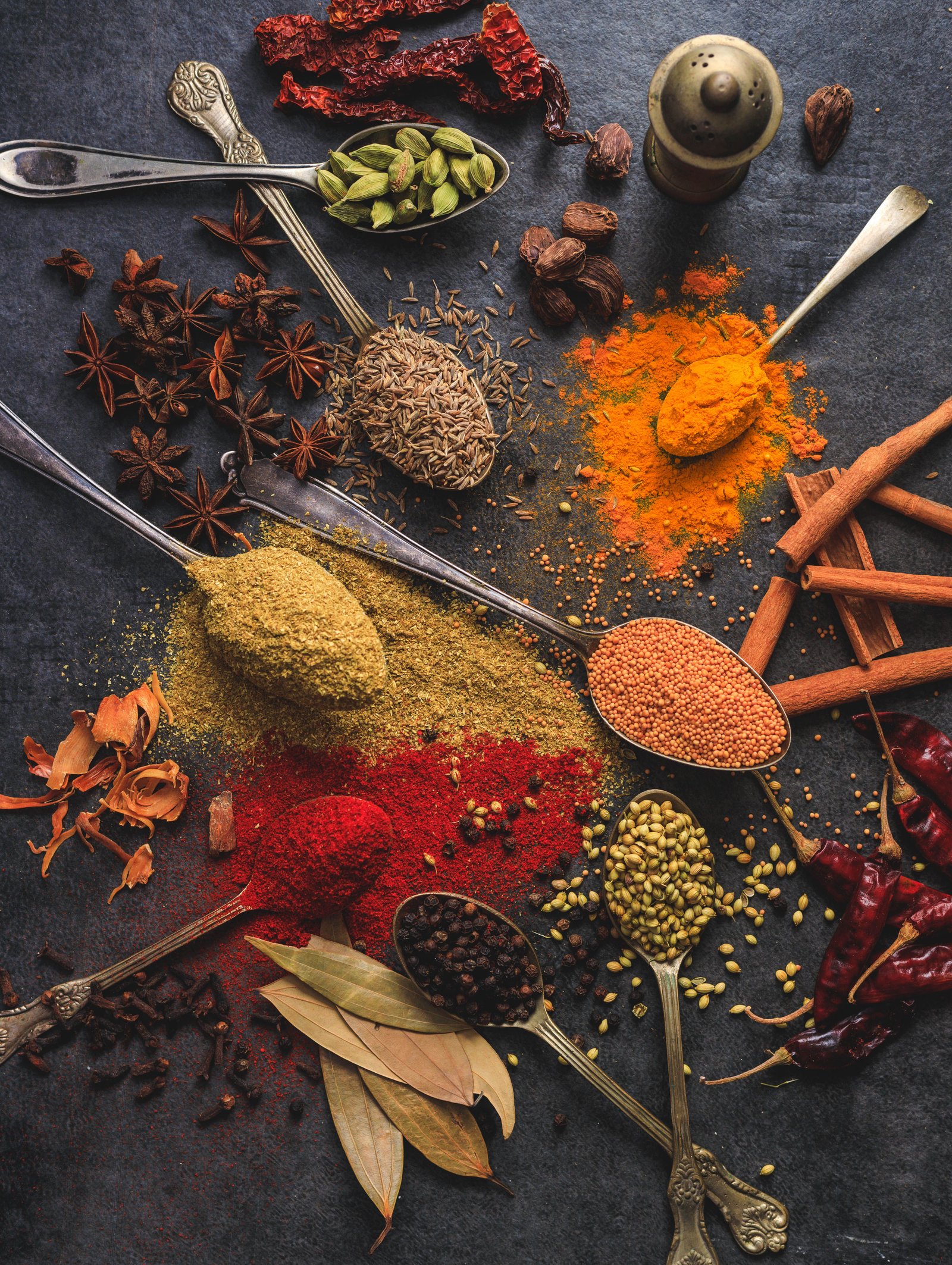 Assorted spices